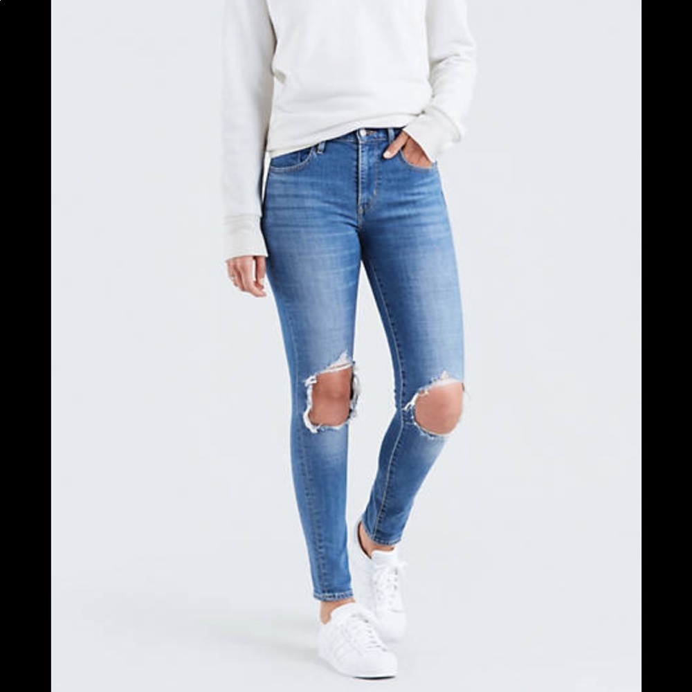 Levi’s 721 a high rise skinny jeans 29